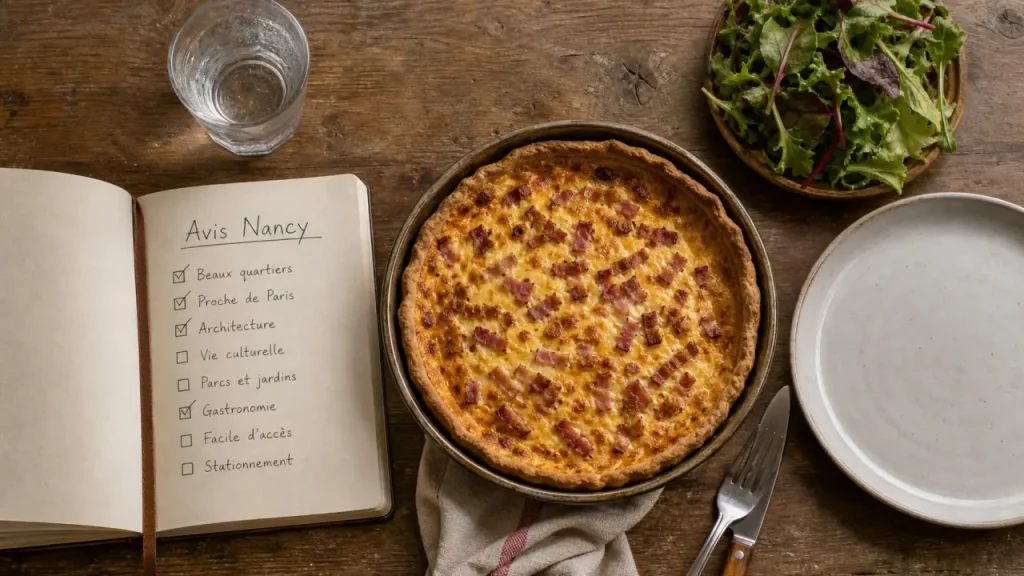 Quiche lorraine au Nancy meilleur restaurant