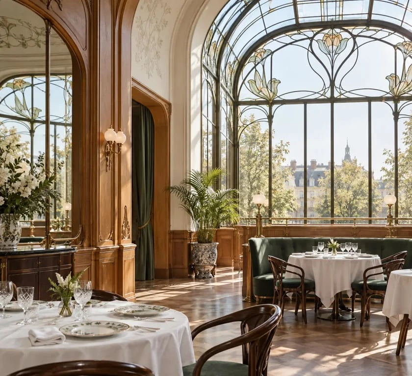 Restaurant Les Pissenlits Nancy dans une ambiance de brasserie chic inspirée de l’École de Nancy