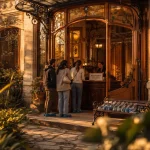 Visiter la villa Majorelle à Nancy : réservation et billets, vue du jardin vers la façade