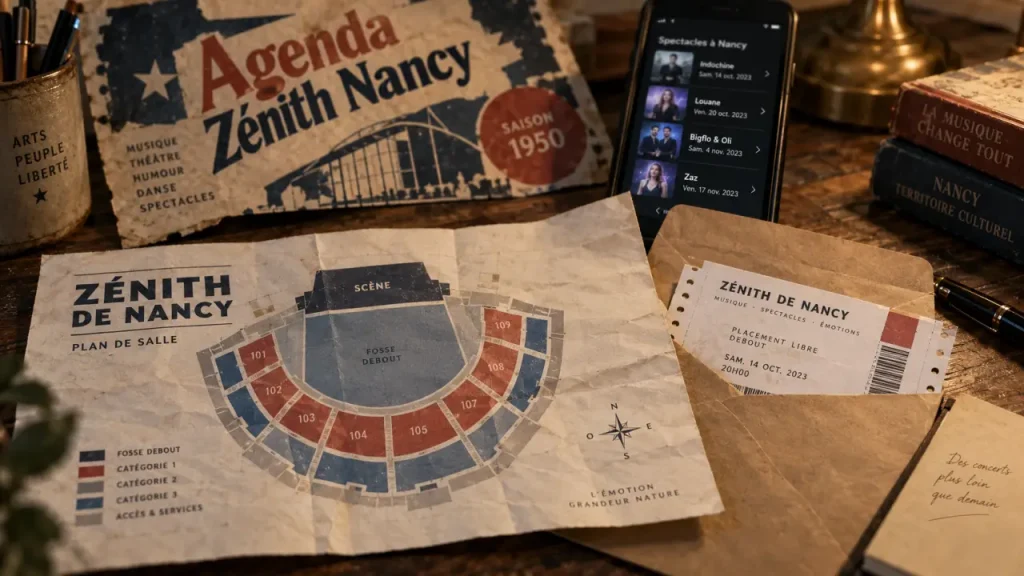 Agenda zenith nancy : dates et tarifs à vérifier