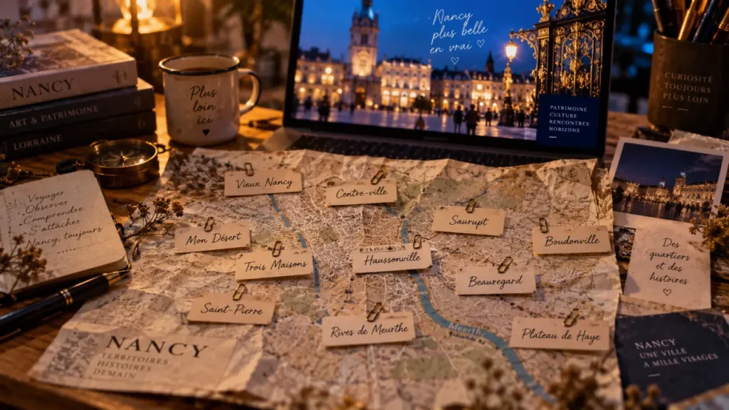 Liste des quartiers de Nancy sur carte, étiquettes quartier, Place Stanislas